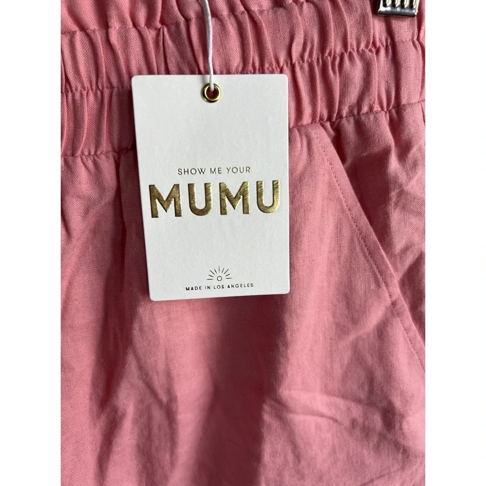 NWT Show Me‎ Your Mumu Women's Han's Linen Pink Size XS